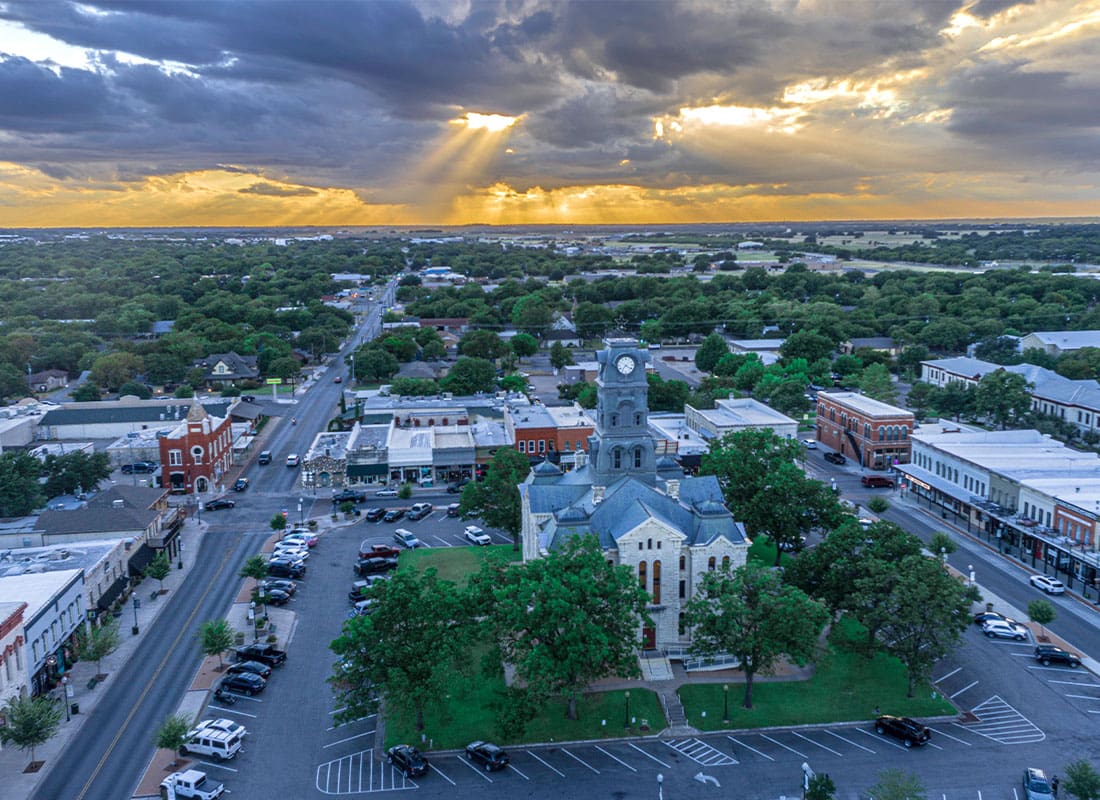 Floresville, TX - Sunset in Granbury Texas