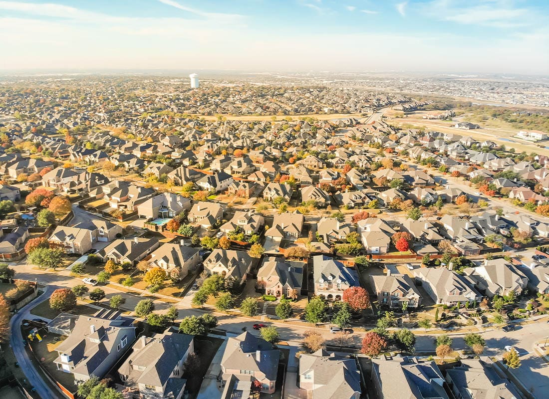 Kerrville TX - Aerial View New Development Neighborhood in Cedar Hill, Texas