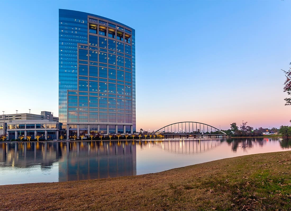 The Woodlands, TX - the Woodlands Texas at Sunset